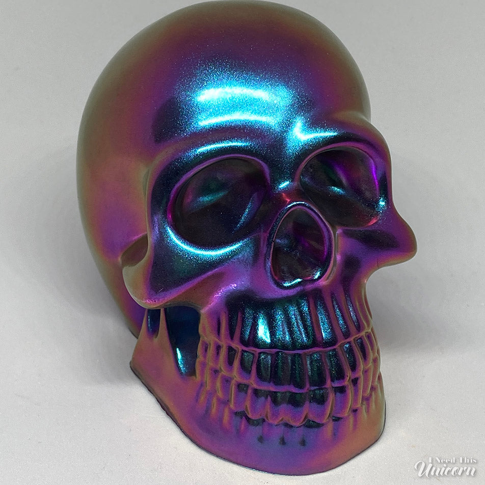 Dreamscape Multi-chromatic Decorative Resin Skull