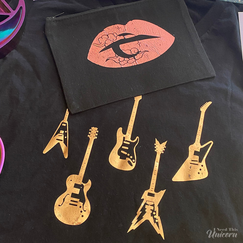 Guitar Quintet Tee- Gold Foil