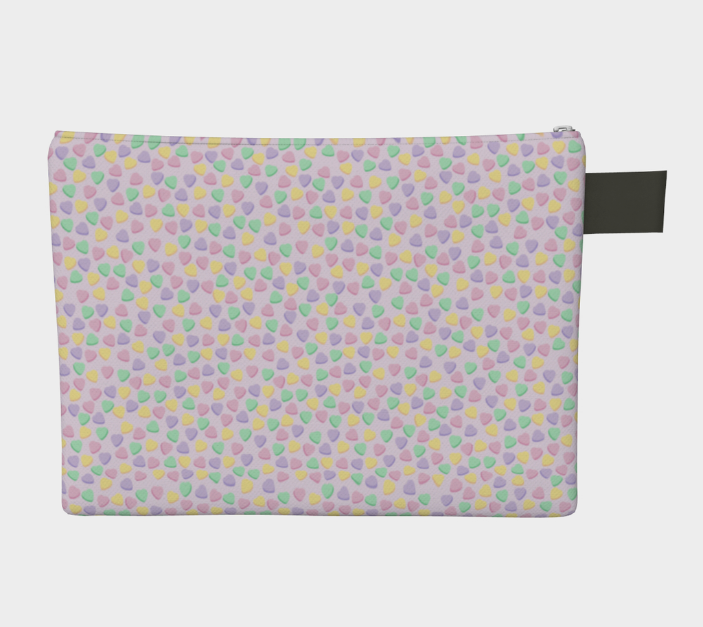 Candy Hearts Lilac Pouch