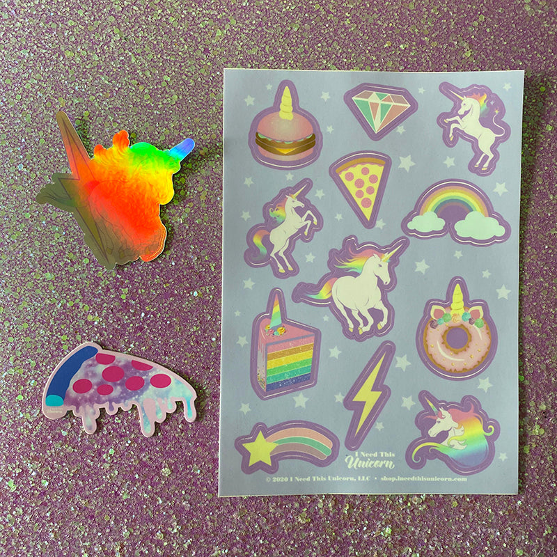 Unicorn Party Sticker Bundle