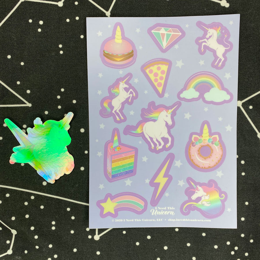 Unicorn Party Sticker Bundle