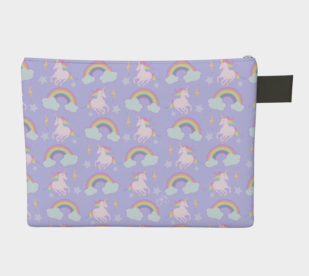 Unicorns & Rainbows Carry-All Makeup Pouch